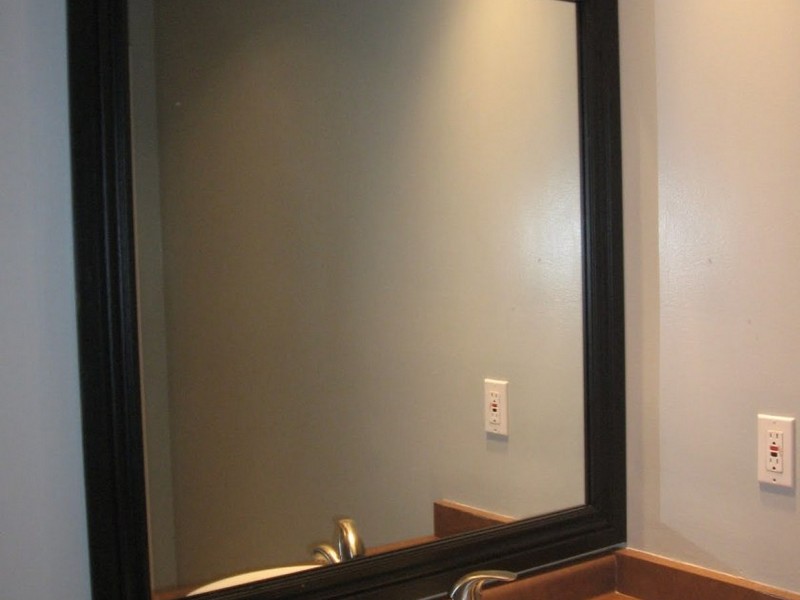 Framing A Bathroom Mirror With Moulding