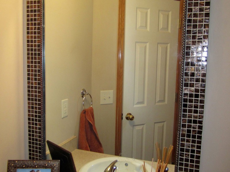 Framing A Bathroom Mirror With Tile