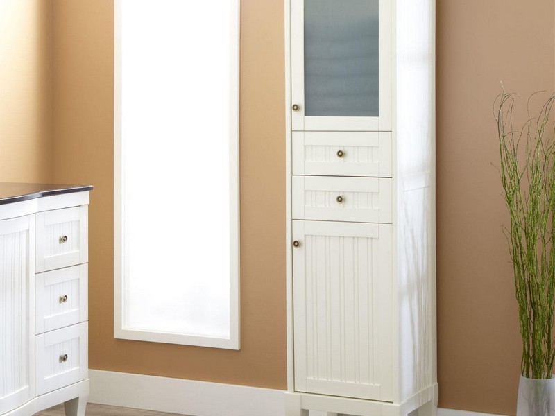 Freestanding Bathroom Linen Closet