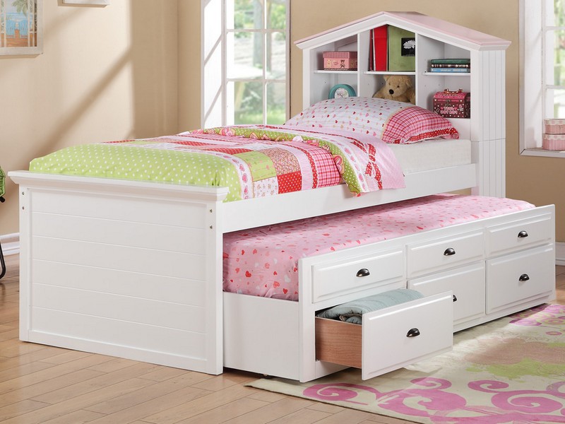 Full Bed With Trundle And Storage