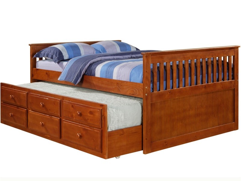 Full Size Captains Bed With Trundle