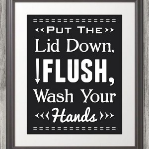 Funny Bathroom Signs For Washing Hands