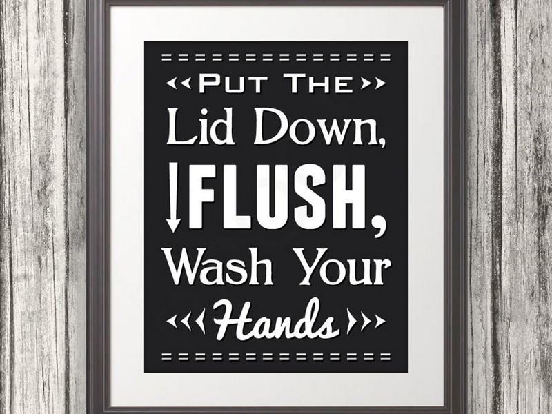 Funny Bathroom Signs For Washing Hands