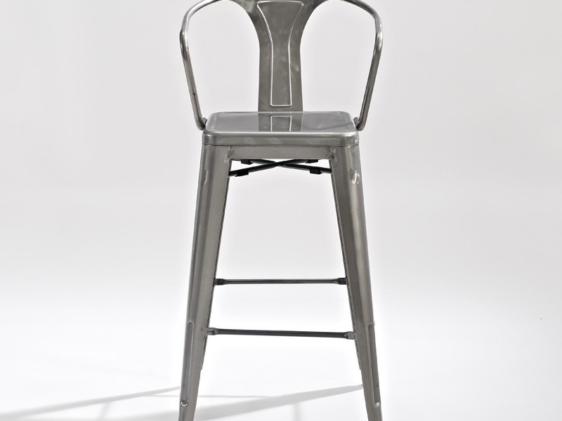 Galvanized Bar Stools With Backs