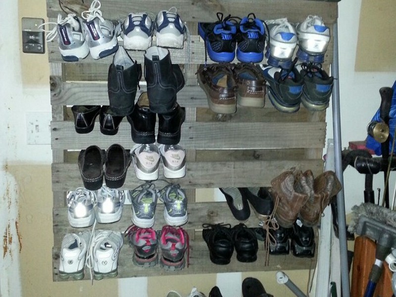 Garage Shoe Rack