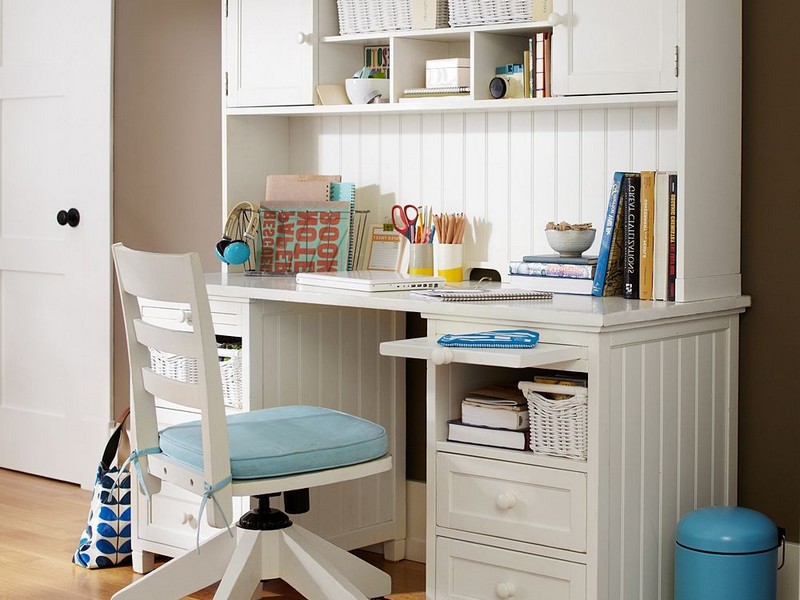 Girls White Desks With Chair