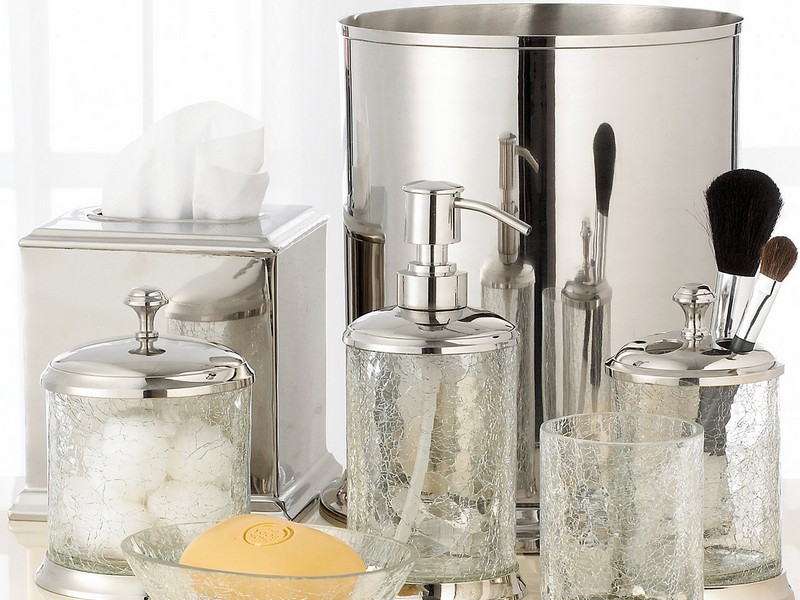 Glass Bathroom Canisters