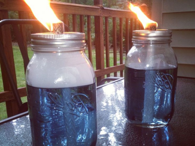 Glass Tiki Torches Home Depot