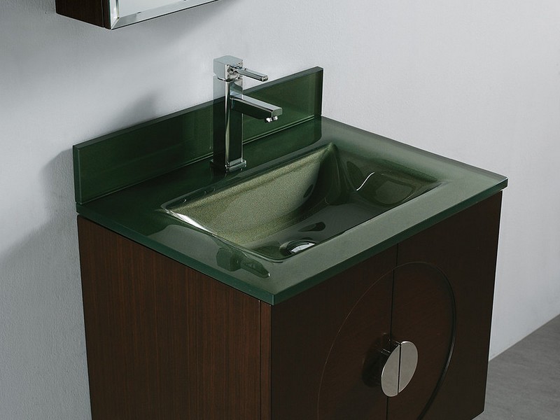 Glass Top Bathroom Vanity Units