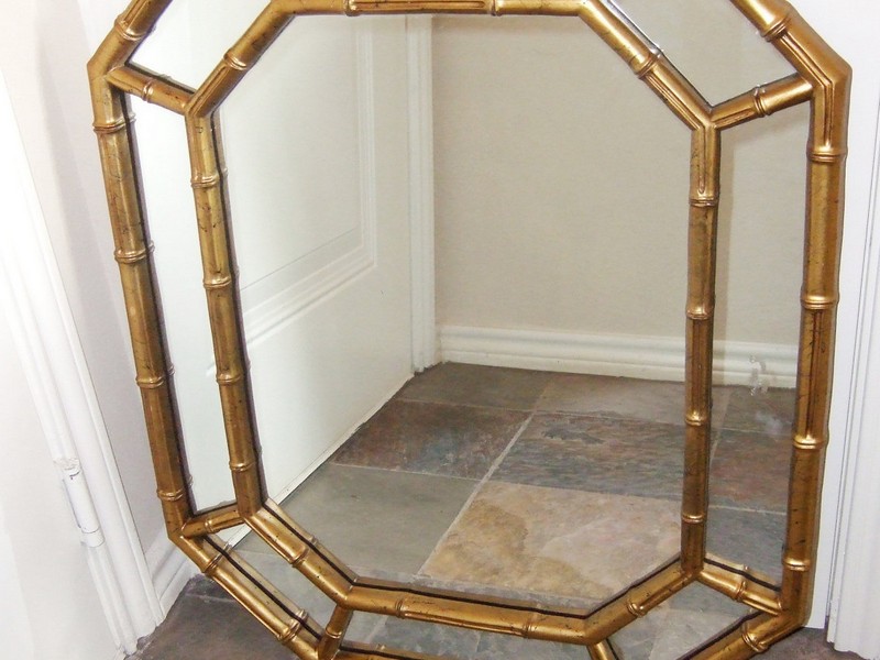 Gold Bamboo Mirror