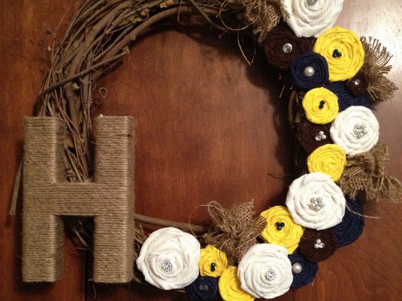 Grapevine Wreaths With Initials