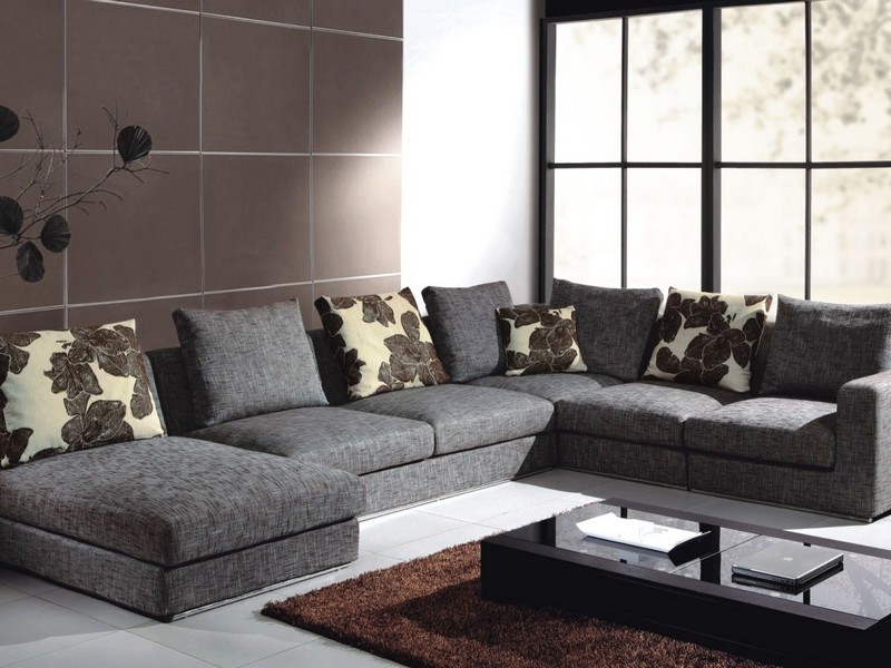 Gray Sectional Couch Cover