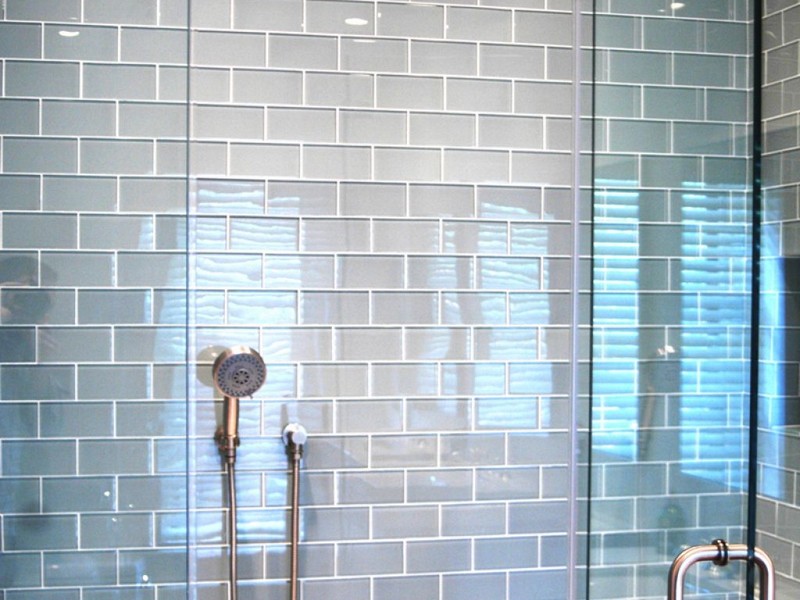 Gray Subway Tile Bathrooms