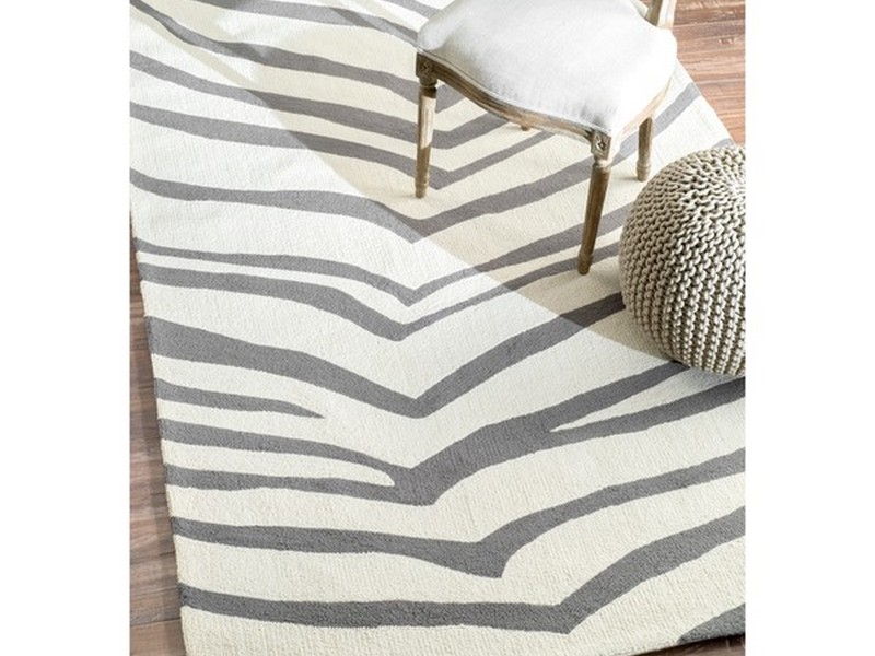 Gray Zebra Rug