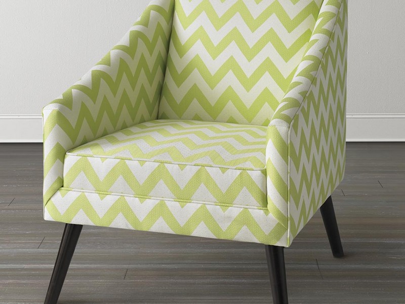 Green Accent Chair With Arms