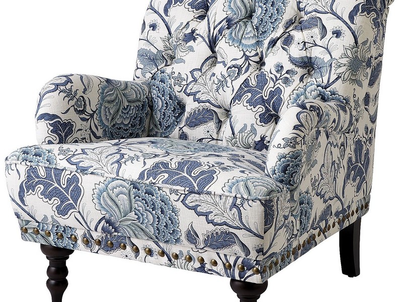 Grey And Gold Accent Chair