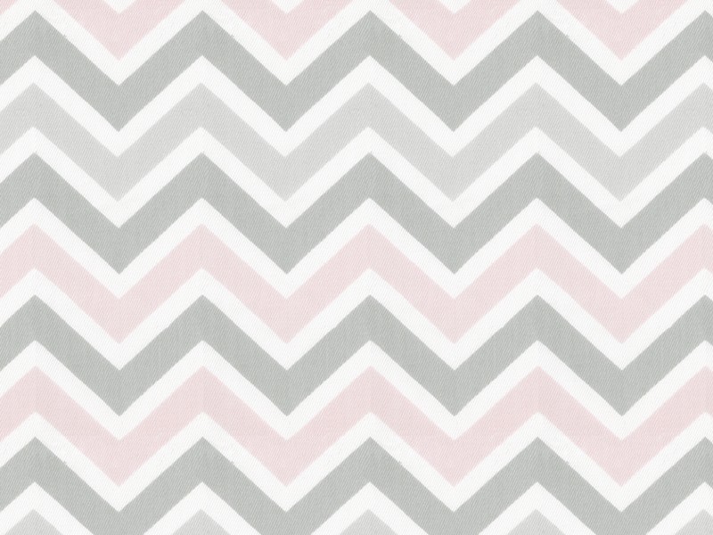 Grey And Pink Chevron Rug