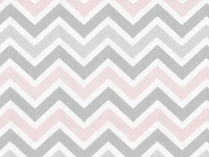 Grey And Pink Chevron Rug