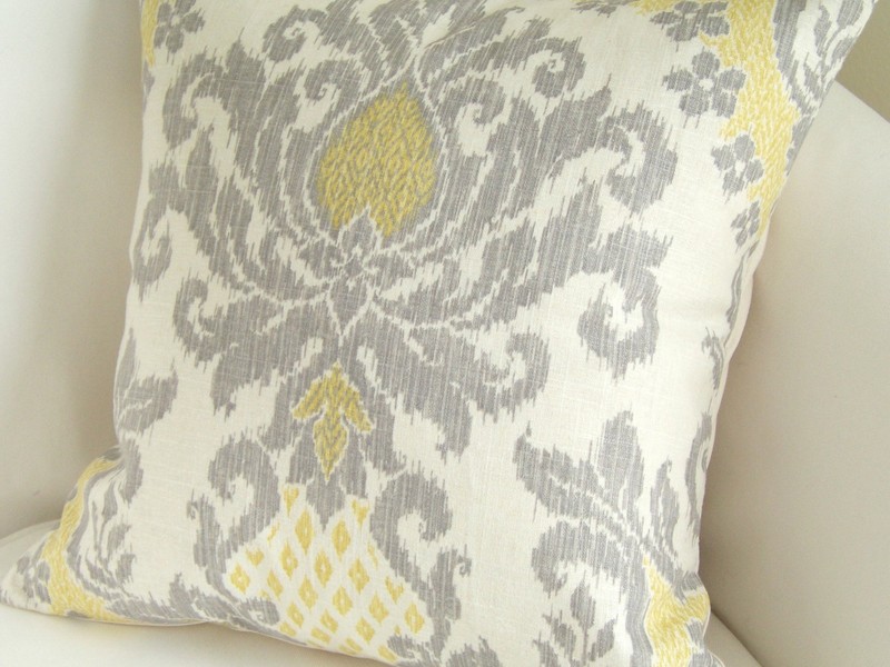 Grey And Yellow Pillows