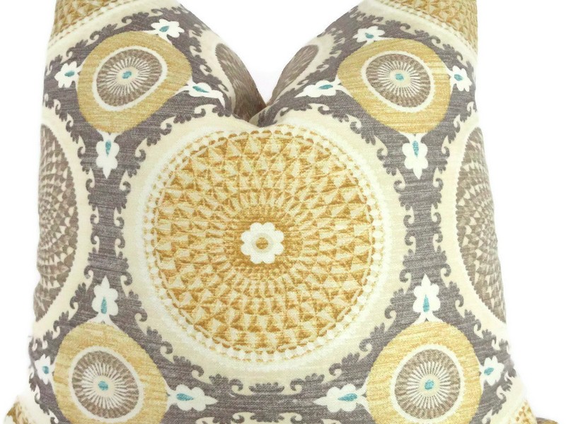 Grey And Yellow Throw Pillows