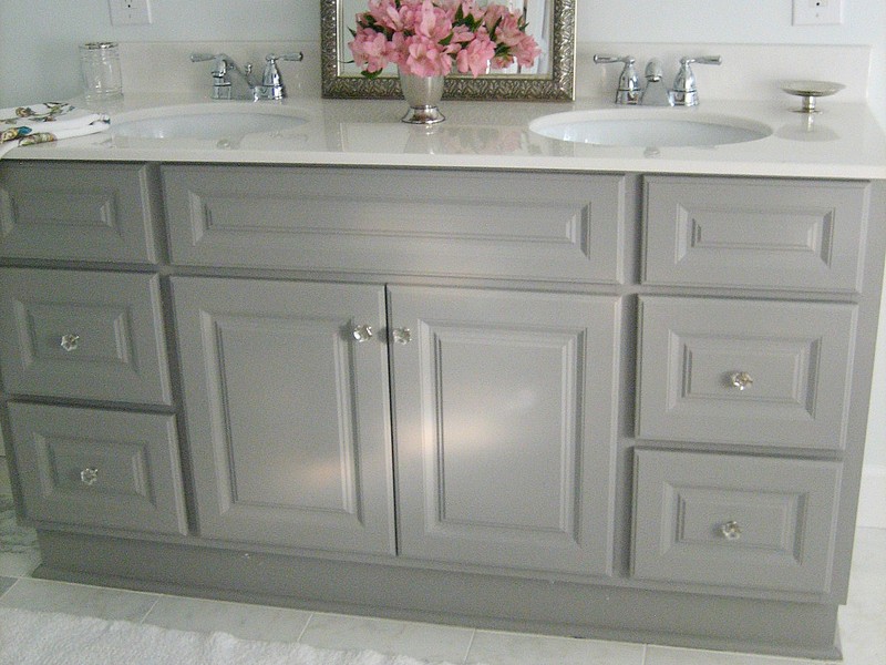 Grey Bathroom Vanity Cabinet