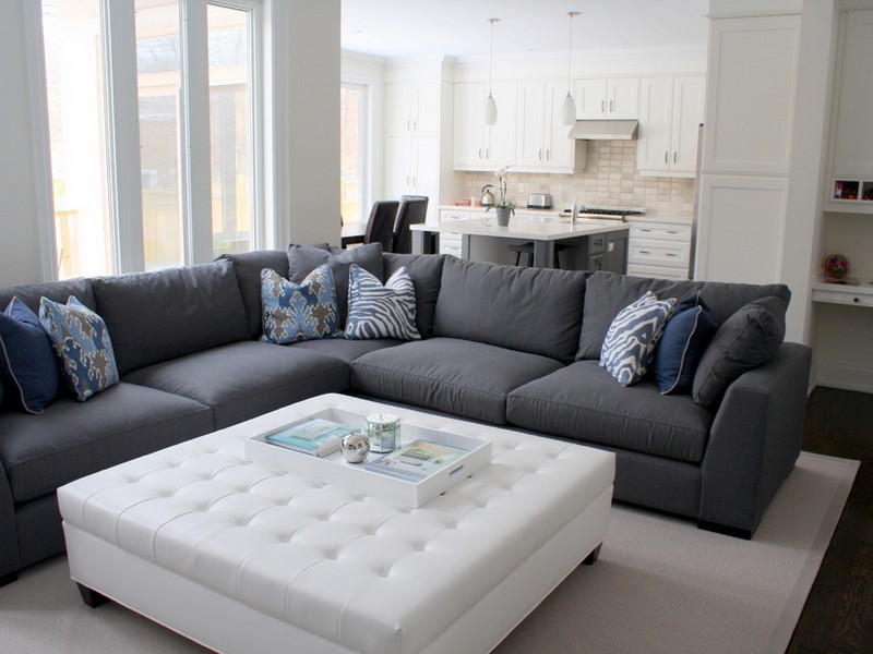 Grey Sectional Couch Decorating Ideas