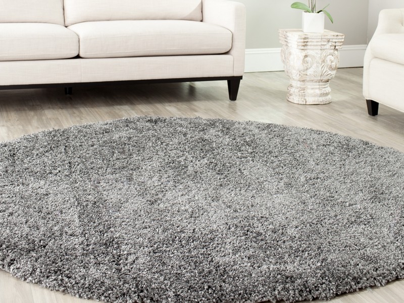 Grey Shag Area Rug