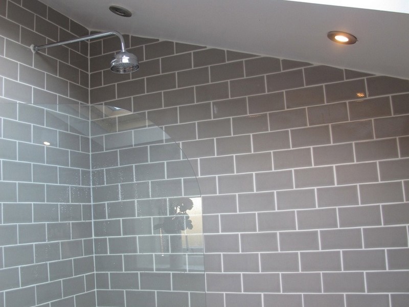 Grey Subway Tile Bathrooms
