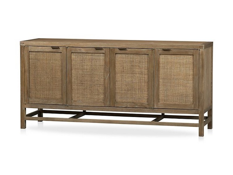 Grey Wood Media Console