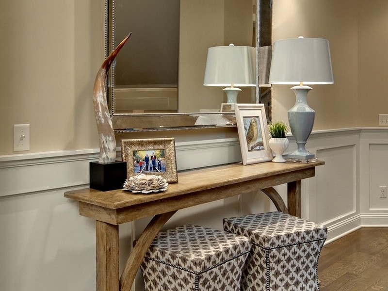 Hall Console Table And Mirror Set