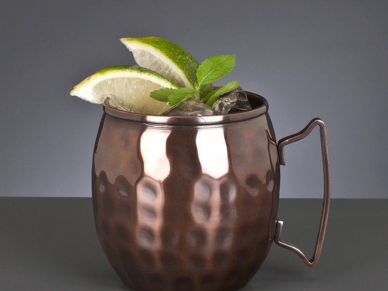 Hammered Copper Moscow Mule Mugs