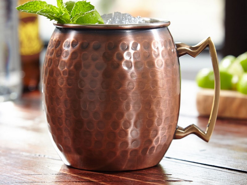 Hammered Copper Mule Mugs