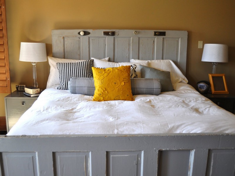 Headboards Made From Vintage Doors