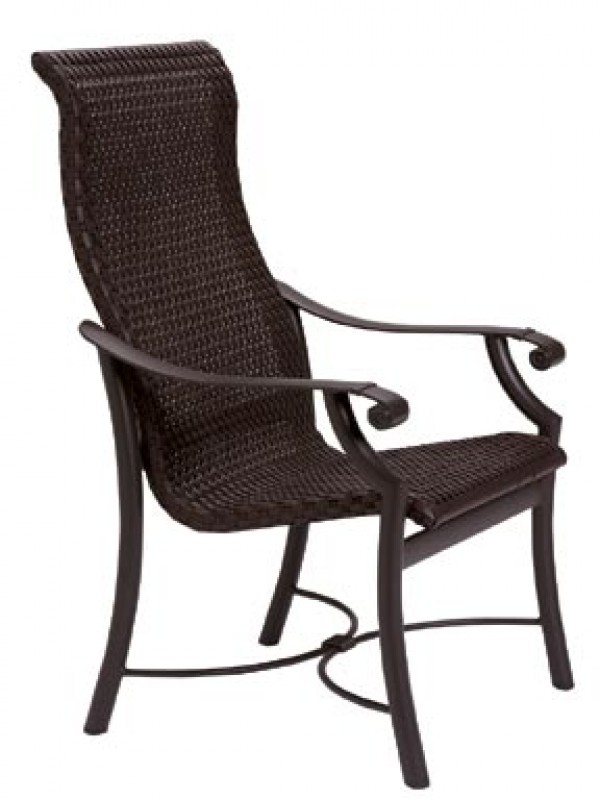 High Back Wicker Dining Chairs