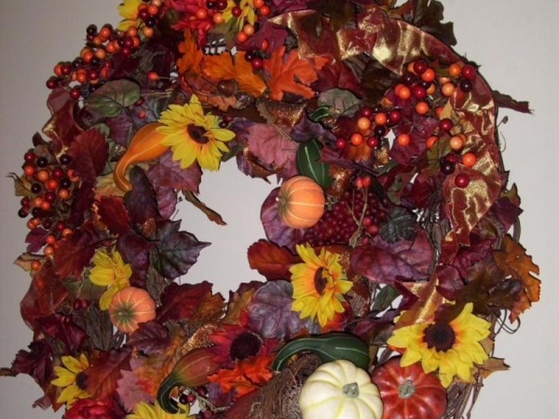 Homemade Thanksgiving Wreath Ideas