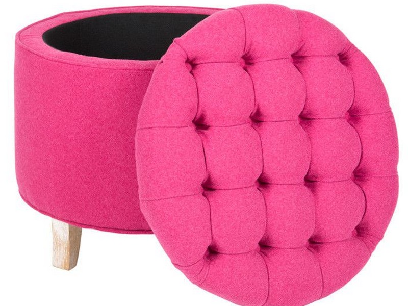 Hot Pink Ottoman