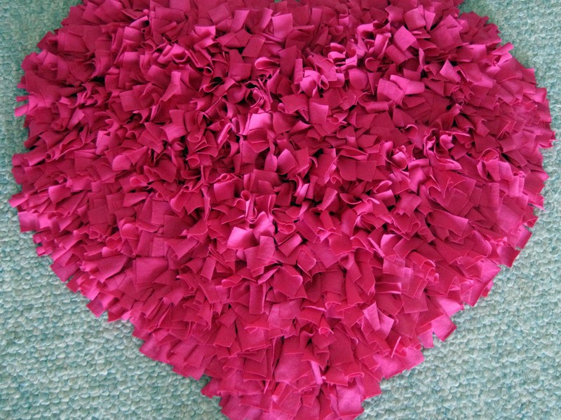 Hot Pink Shag Rug