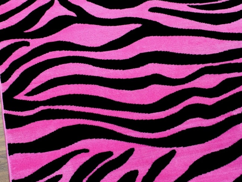 Hot Pink Zebra Rug