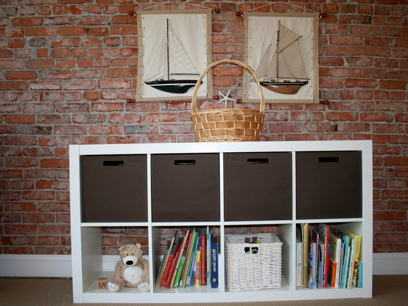 Ikea Bookcase With Baskets