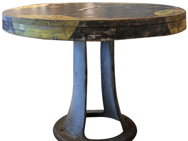 Industrial Round Dining Table