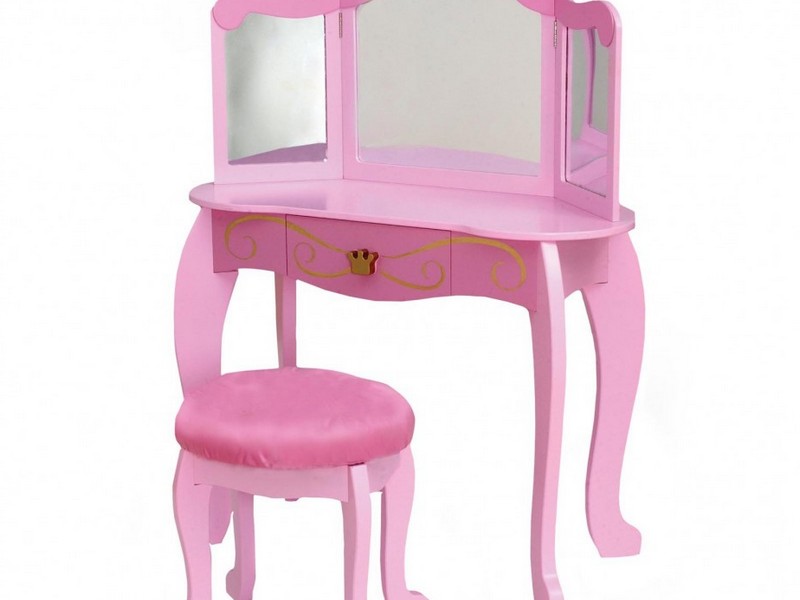 Kids Vanity Table And Stool