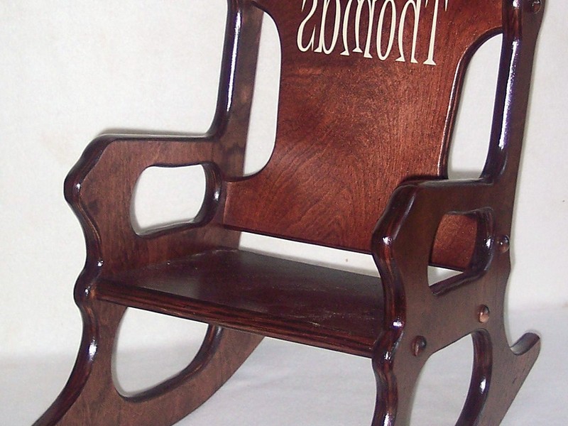 Kids Wooden Rocking Chair