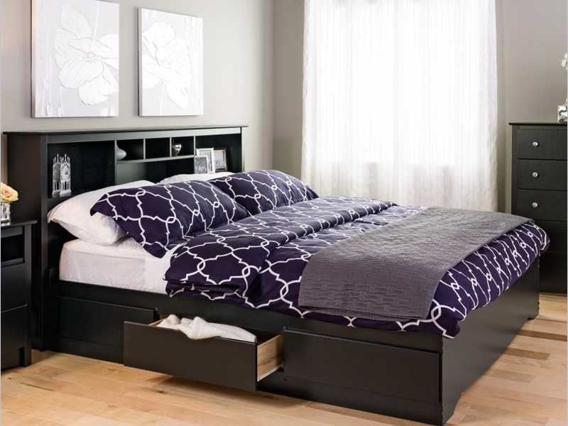 King Bed Headboard Storage