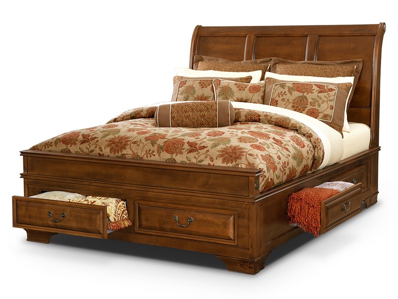 King Bed With Storage Drawers Plans