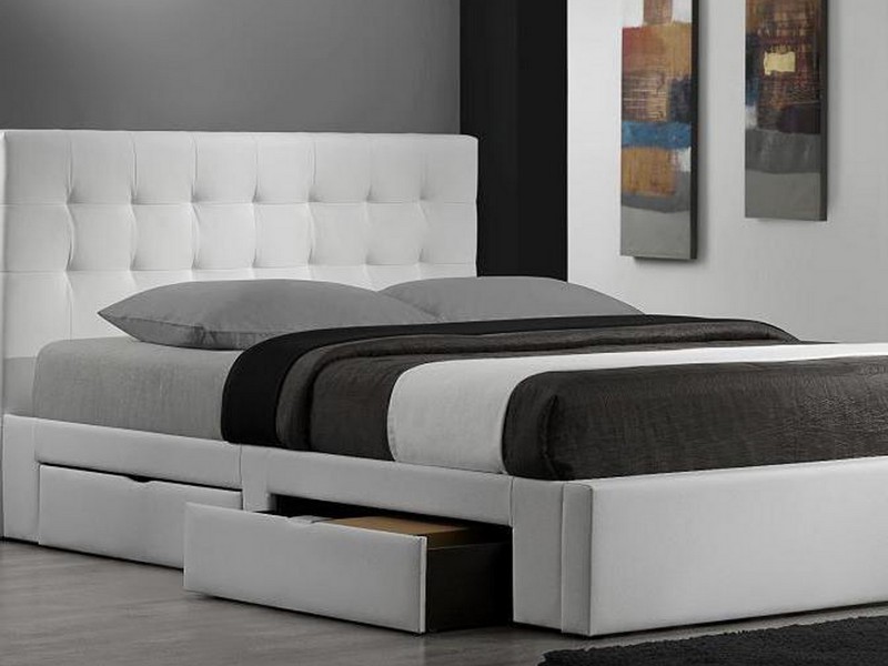 King Platform Bed With Storage Drawers