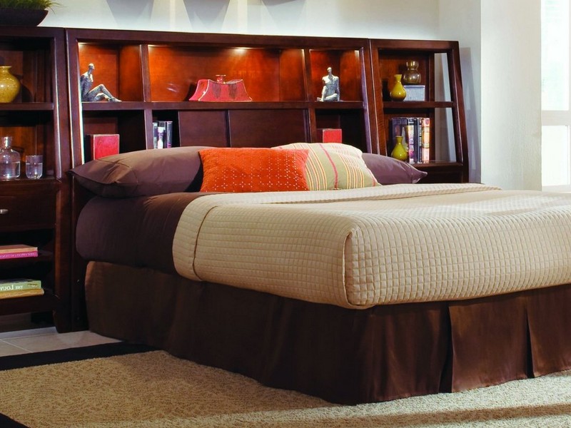 King Size Bed Headboard With Shelves Copy