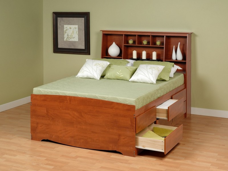 King Size Bed With Leather Headboard