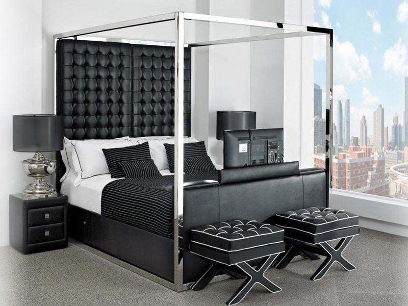 King Size Bed With Tv In Footboard