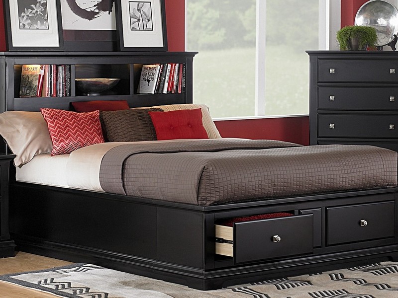 King Size Platform Bed With Storage Drawers