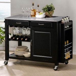 Kitchen Cart With Granite Top